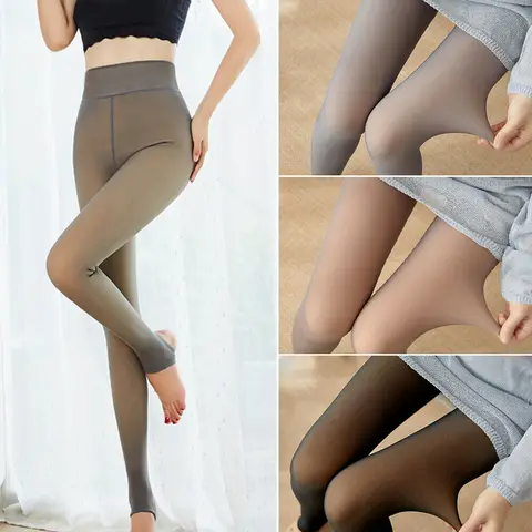 Теплые флисовые колготки женские Nylon Polyester