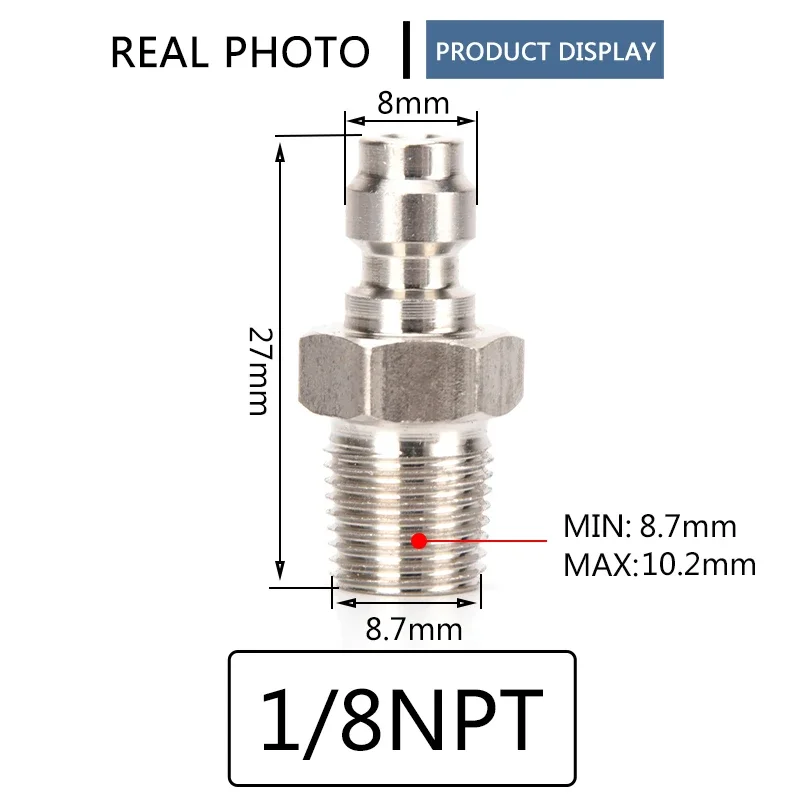 Быстроразъемные соединения с резьбой 1/8NPT 1/8BSPP M10x1 8 мм быстроразъемные фитинги