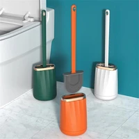 toilet brush light luxury long handle plastic rubber household toilet cleaning gadgets bathroom accessories artifact utensils
