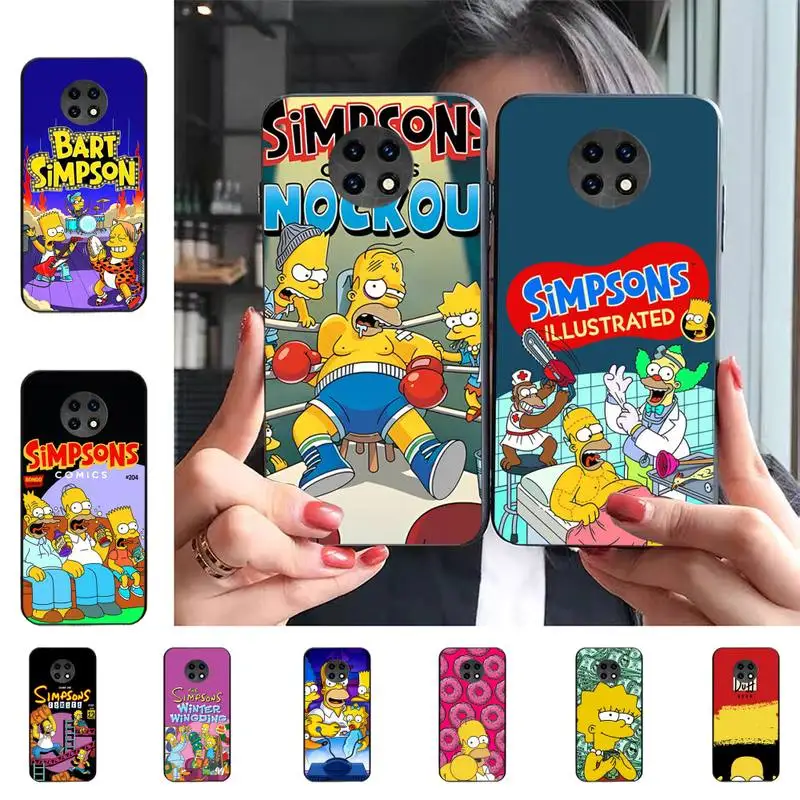 

Disney The Simpsons Phone Case For Redmi 9 5 S2 K30pro Silicone Fundas for Redmi 8 7 7A note 5 5A Capa