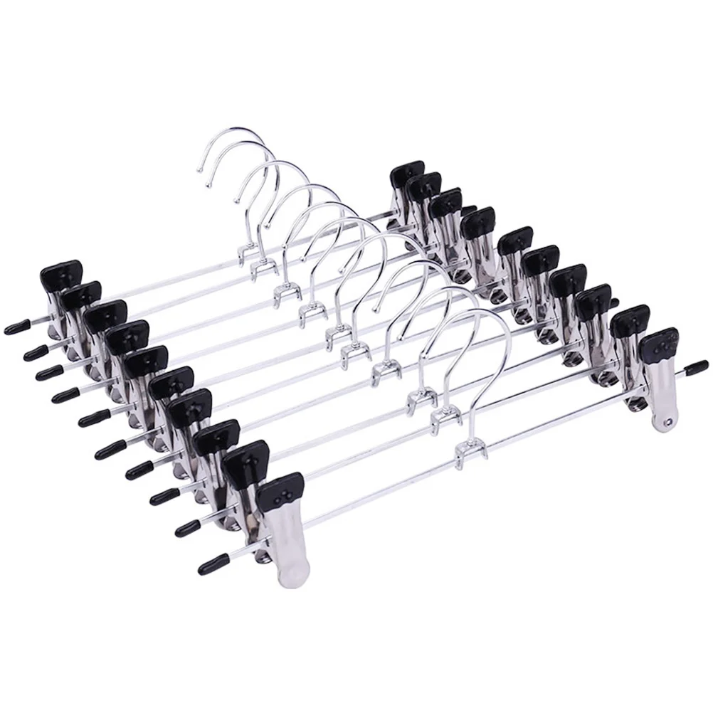 

Hangers Hanger Clothes Slack Space Closetnon Scarf Saving Metal Clip Standard Pants Kids Practical Jean Tie