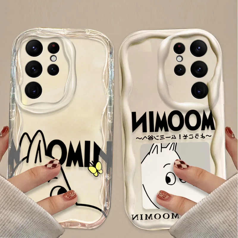 Фото Милый мультяшный чехол M-Moomins Wave для Samsung Galaxy S25 S24 Ultra S23 S22 S21 Plus FE A56 A36 A26 A16 A06 A15 A25 A35 A55 5G №3