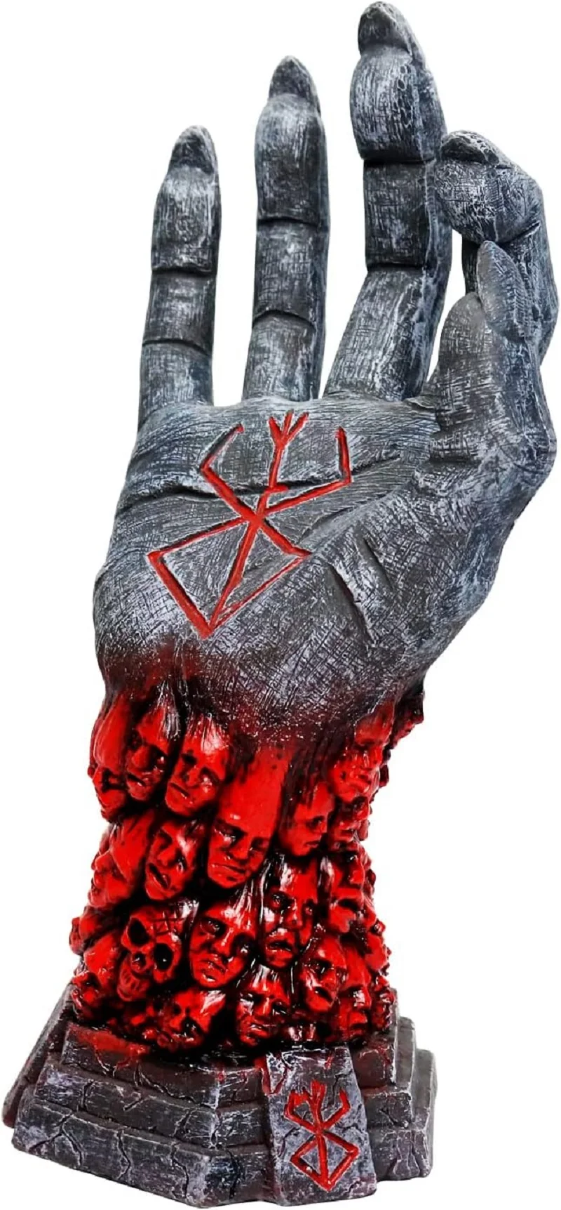 Статуя Берсерка Руны Скульптура Бог Берсеркер Дьявольская Рука Череп Правая