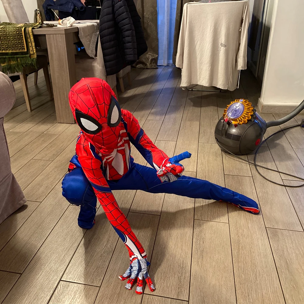 Костюмы для косплея Человек-паук Marvel's Spider Man PS5 боди ролевых игр коллекция