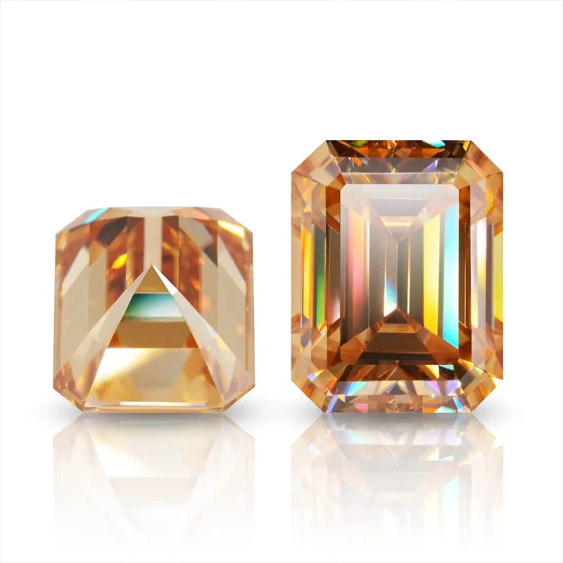 HMJ Emerald Cut Moissanite for DIY Fine Jewelry Making  Excellent Cut