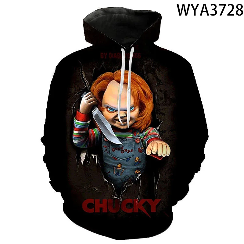 Mens Hoodie New Casual Hoodies Cool Movie Chucky Fashion Men Women Children 3D Printed Sweatshirts Streetwear Boy Girl Kids Pull images - 6