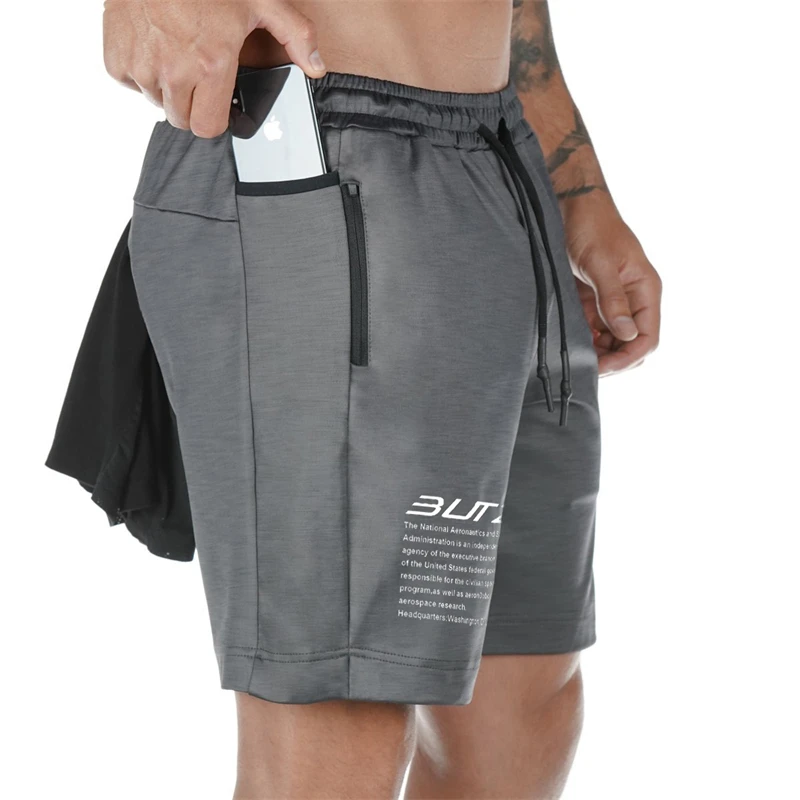 

Pantalones cortos deportivos para hombre, Shorts transpirables de secado rápido para correr al aire libre, entrenamiento, malla