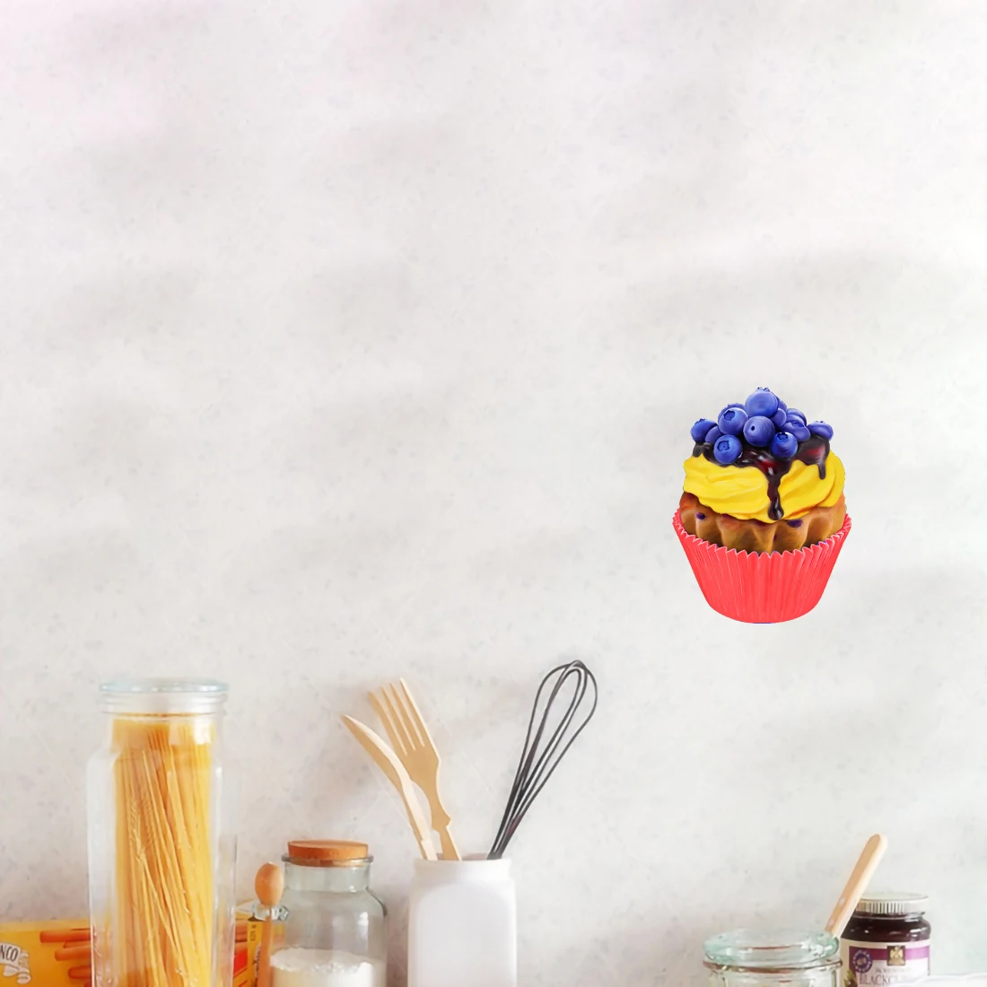 Три Ratels CO43 красочная маленькая чашка торт Фестиваль Сделай Сам самоклеящаяся наклейка на стену кухня ресторан Украшение Наклейка
