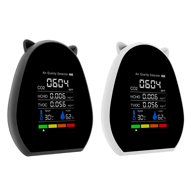 

5 In 1 Air Detector TVOC HCHO Carbon Dioxide CO2 Temperature Humidity U02