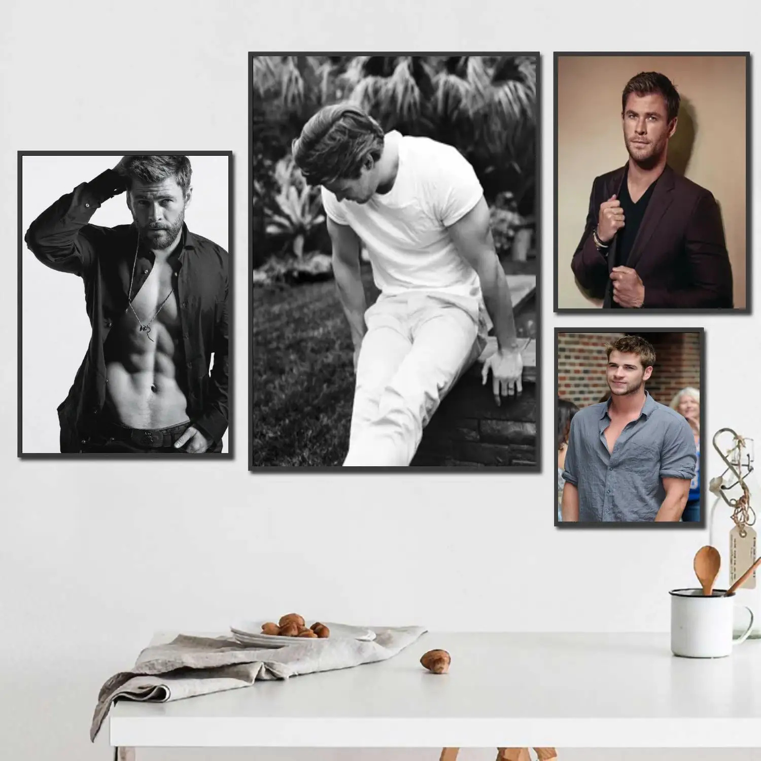

hemsworth actor 24x36 Decorative Canvas Posters Room Bar Cafe Decor Gift Print Art Wall Paintings