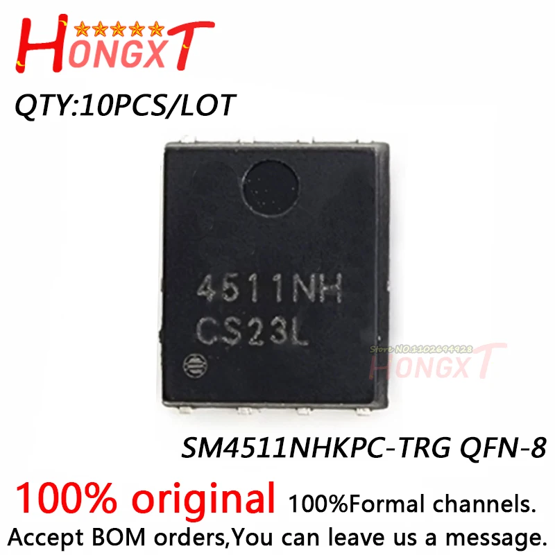 

10PCS 100% NEW SM4511NHKPC-TRG QFN-8.