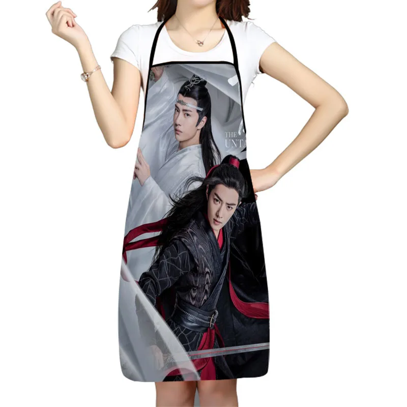 

The Untamed TV Series Pattern Oxford Fabric Apron For Men Women Bibs Home Cooking Baking Cleaning Aprons Kitchen Accessory