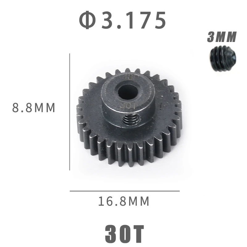 Металлическая стальная шестерня двигателя 48P 14T 15T 16T 17T 18T 19T 20T 22T 24T 25T 26T 27T 28T 29T 30T