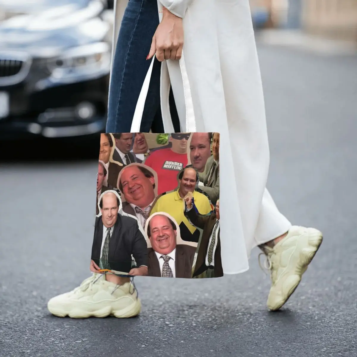 The Office Kevin Malone - Brian Baumgartner Totes Canvas Handbag Women Canvas Shopping Bag