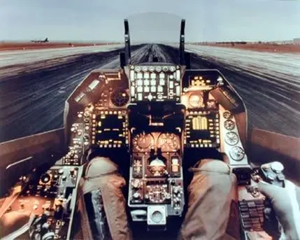

F-16 Cockpit Flight Deck Wall Decor Military Aviation Art Print Poster