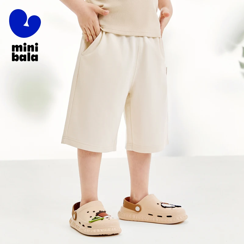 Брюки с оборкой для мальчиков дышащие домашние брюки лето 2024 Новое поступление