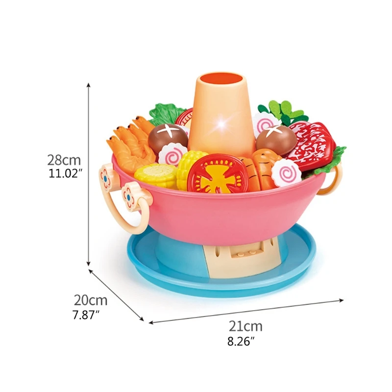 

Children's Simulation Play House Hot Pot Toy Portable Kitchen Suitable Toys