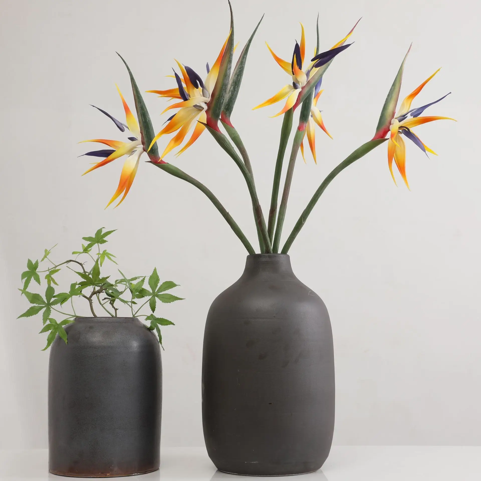 Большой силиконовый декоративный цветок птица рая 90 см | Дом и сад