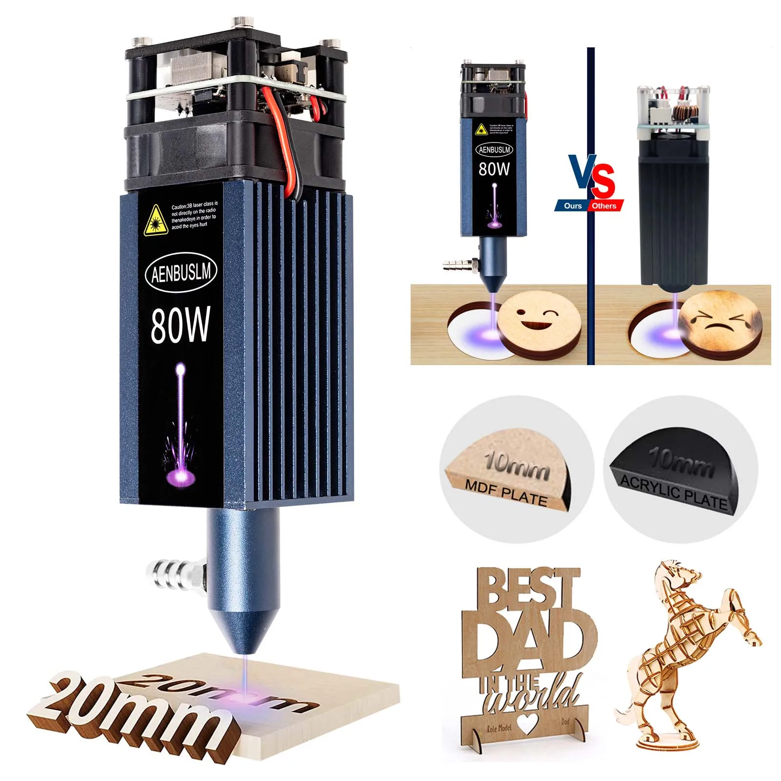 Лазерная гравировальная головка AENBUSLM 40 Вт 80