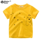 Футболки для маленьких мальчиков, одежда с коротким рукавом, детские топы с принтом панды, хлопковая повседневная одежда, блузки для детей 2-7 лет