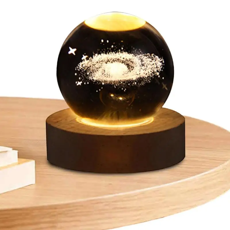 

Led Crystal Ball Night Light Atmosphere Light 3D Ball Lamp For Christmas Birthday Kid Gift