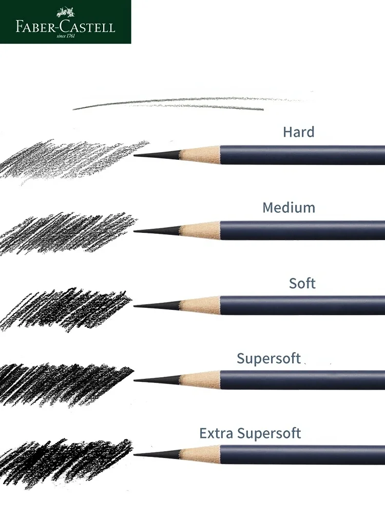 5/6 шт. Faber Castell Goldfaber угольный графитовый набор эскизов EX-мягкие средние твердые