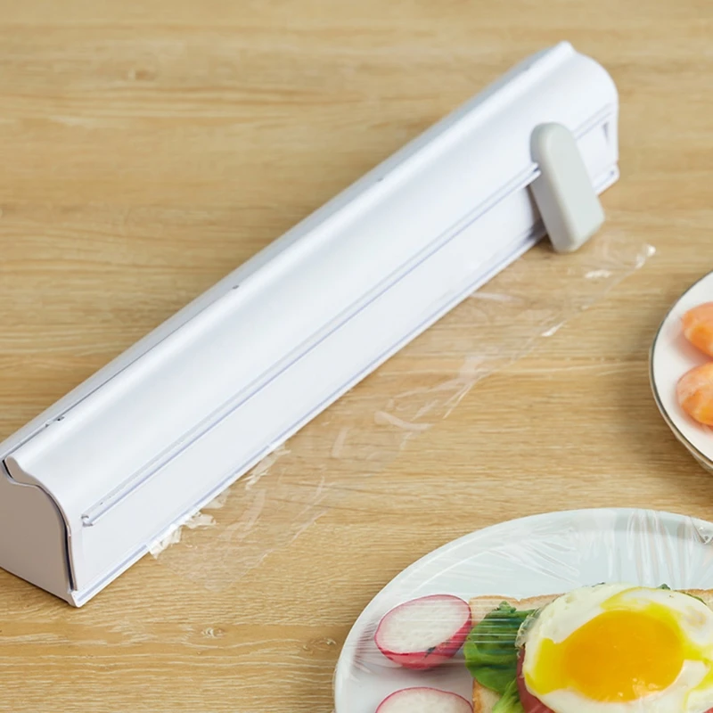 

Диспенсер для пищевой пленки, магнитный держатель для пластиковых лезвий, не требует пробивки, для фиксации фольги, для кухни, T21C