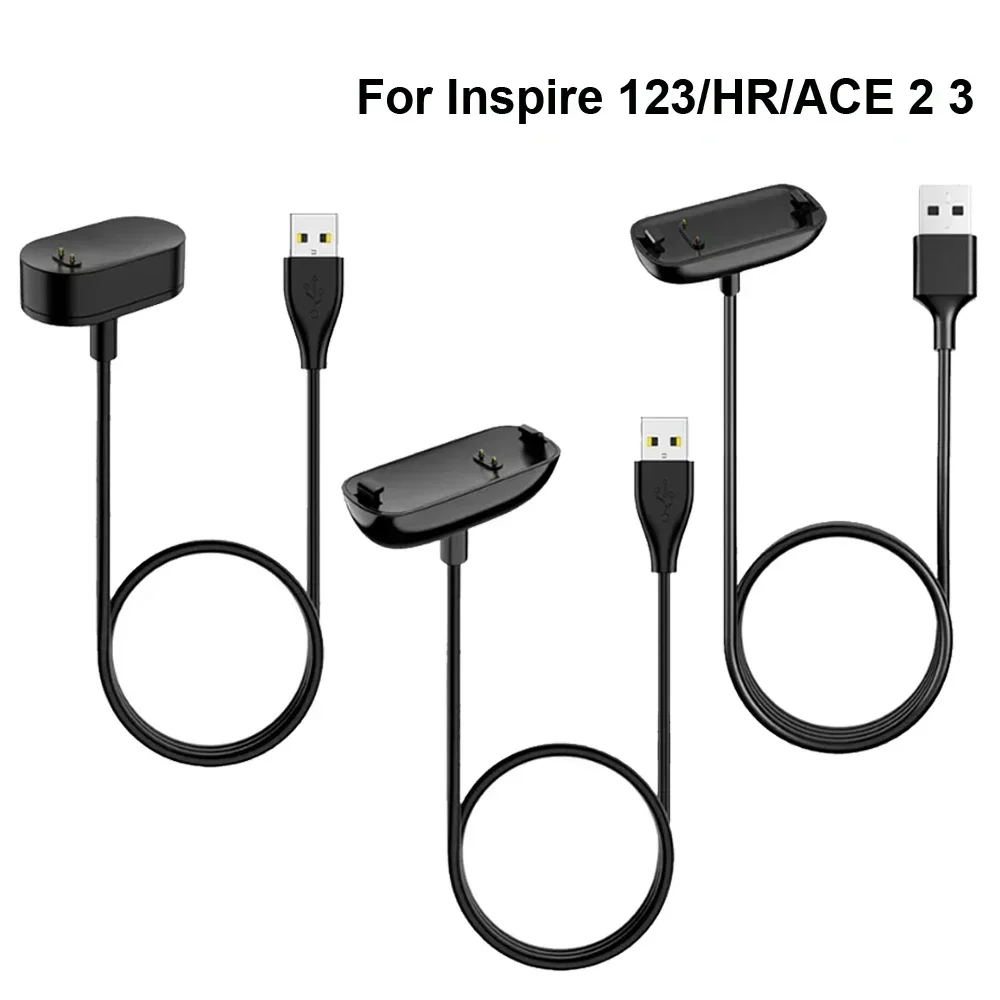 USB зарядное устройство для Fitbit inspire/inspire 2/inspire 3 зарядный кабель шнур с зажимом