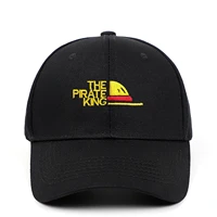 the pirate king dad hat embroidery luffy hat baseball cap anime fan hats for women men ok man one punch man snapback hats