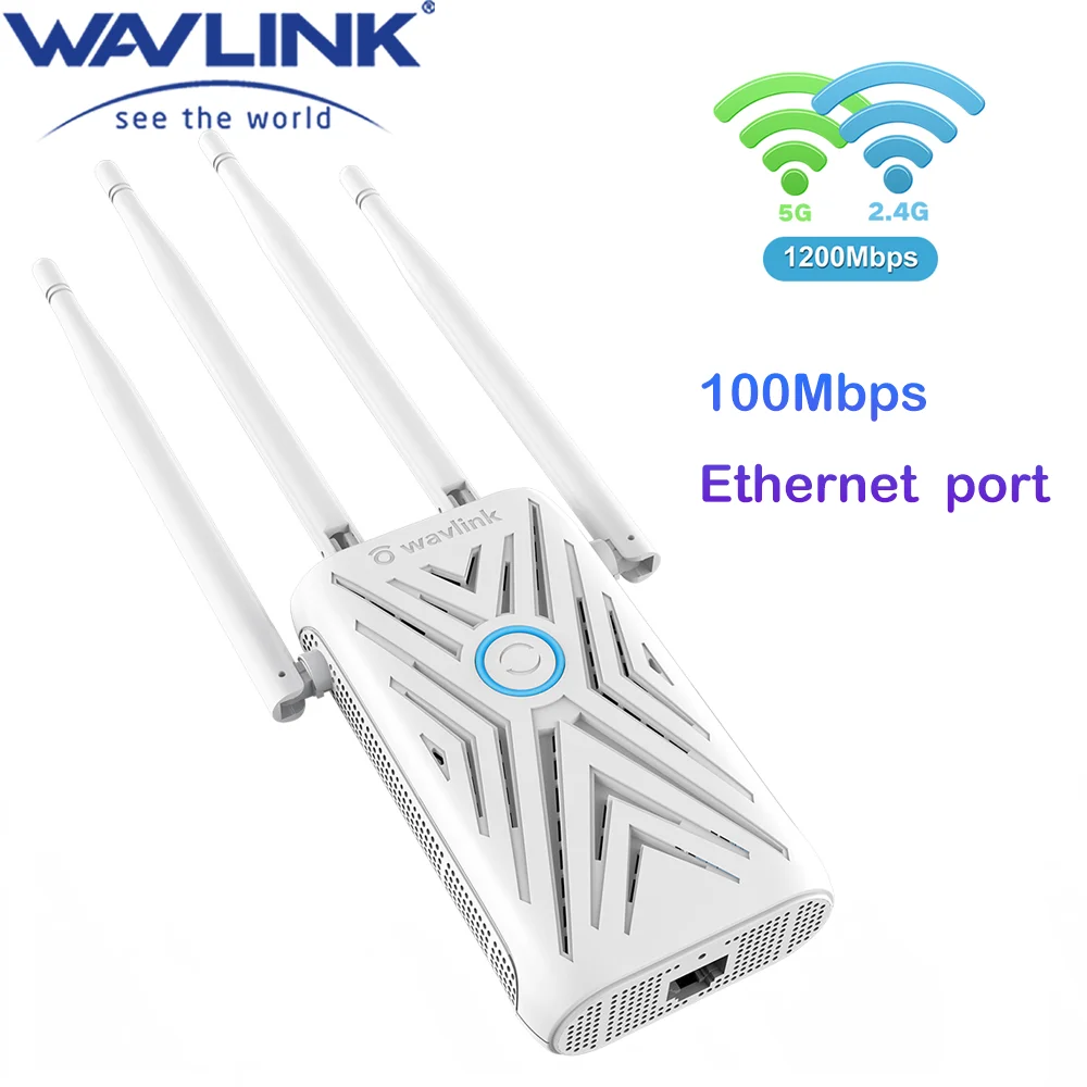 

Двухдиапазонный Wi-Fi усилитель сигнала, 1200 Мбит/с, 2,4G, 5G, 802.11ac, 4x5dBi