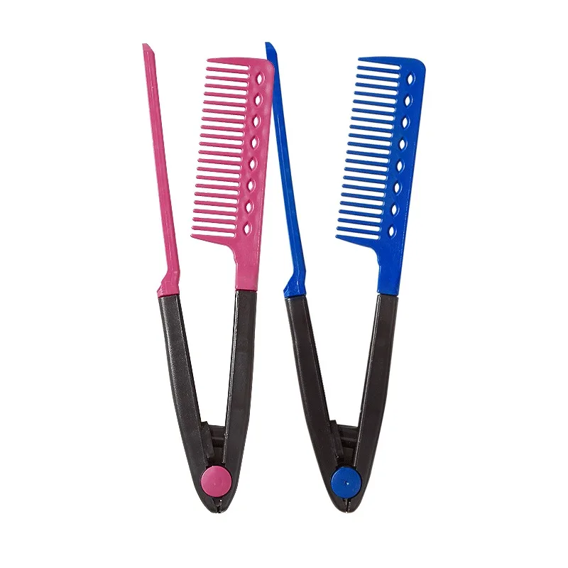 

Manufacturer's Direct Sales Styling Comb V-shaped Clip Messy Hair Sorting Comb Straightening Comb Clamp Comb Air Natural Blowing