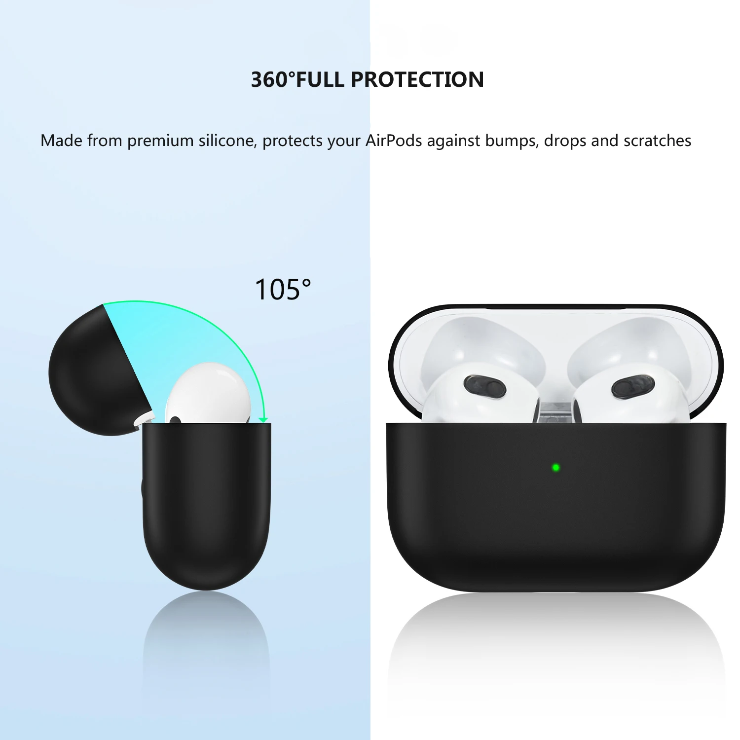 Силиконовый чехол для Apple 2021 New AirPods 3 защитный аксессуары беспроводных Bluetooth