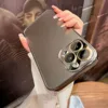 Original AG Silicone Matter plating Logo Phone Case For iPhone 15 14 13 12 Pro Max 11 ProMax + Plus Lens protect Back Cover 1
