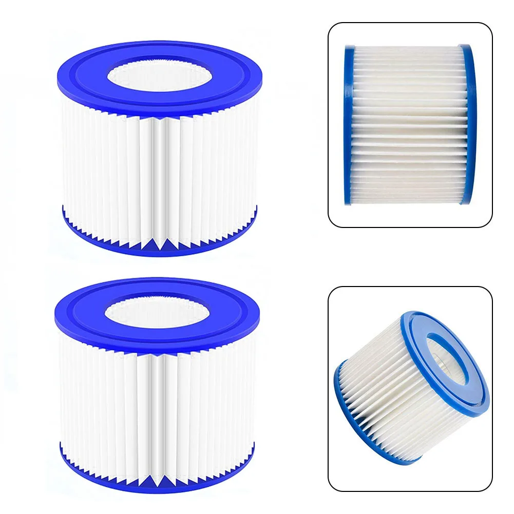 2pcs Reusable Swimming Pool Filter For Lay Z Lazy Hot Tub Spa Pool Miami Vegas Monaco Cartridge Filters VI Swimming Accessories