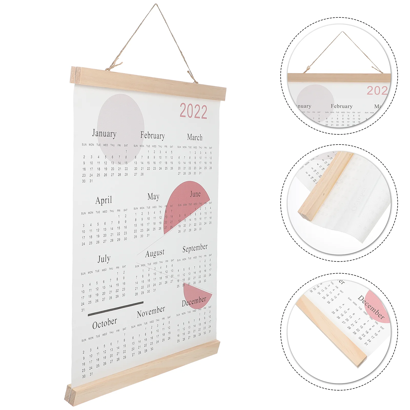 

Canvas Oil Calendar 2022 Calendar Nordic Style Hanging Calendar Home Decoration