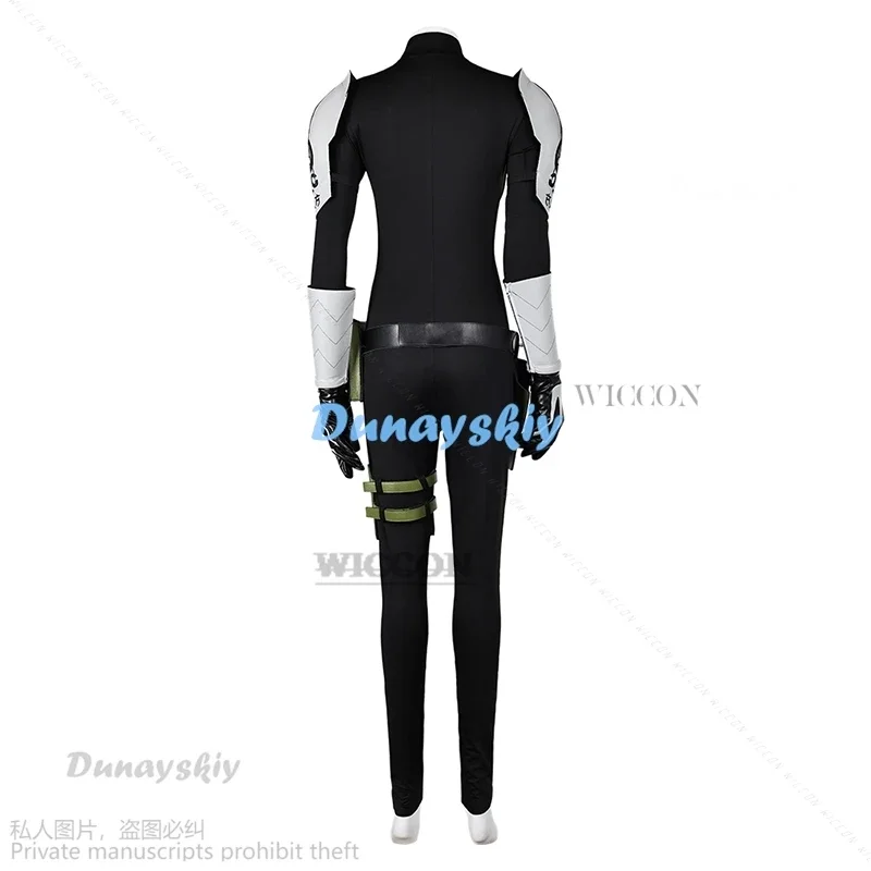 Аниме Кайдзю No. Костюм для косплея Mina Ashiro черный парик кожаные заколки волос