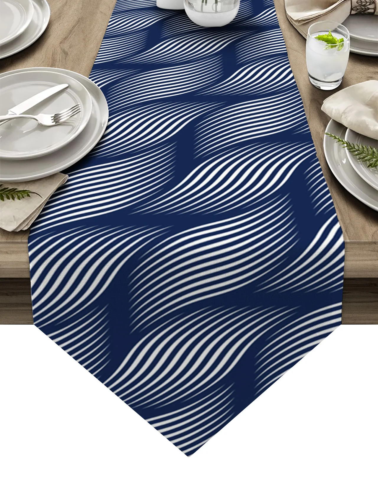 

Геометрические настольные дорожки Wave Law для гостиной, кухни, настольное украшение для улицы, вечеринки, свадьбы