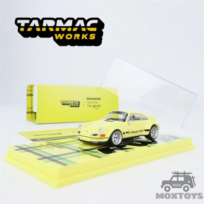 

Tarmac работает 1:64 RWB Backdate желтая модель автомобиля