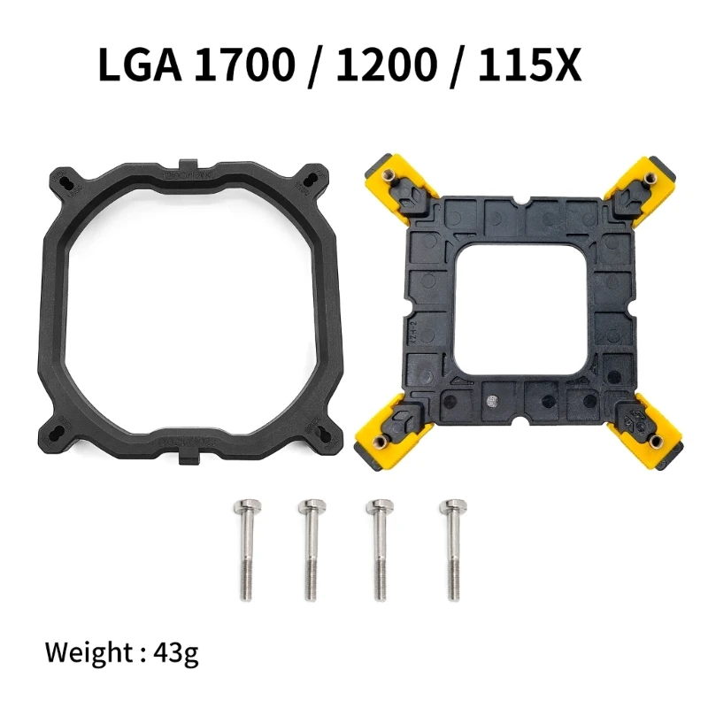 

CPU Radiator Holder Stand, Heatsink Cooler Mounting Bracket Screws Replacement for LGA 1150 1151 1155 1156 1366 1700