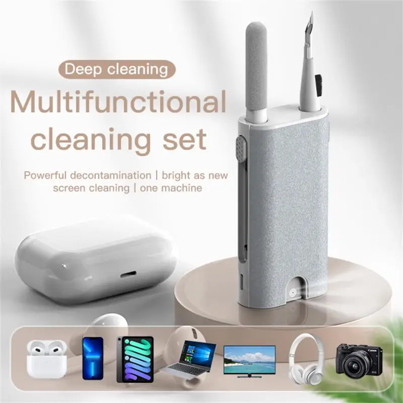 

Cleaning Kits For Airpods Portable Headset Charging Compartment Cleaner With Screen Wipe Cleaning Tool For Keyboard Car Air Vent