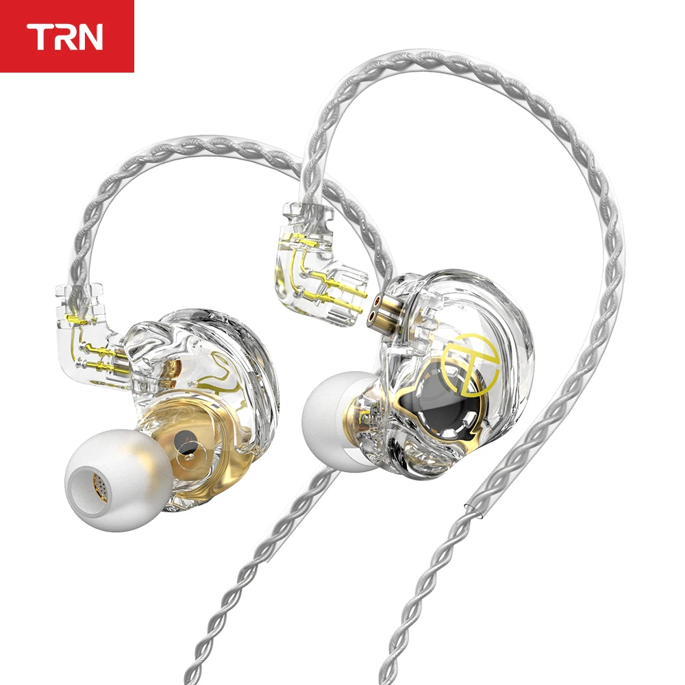 

TRN ST2 1BA+1DD Hybrid Technology Earphones HIFI Bass Earbuds In Ear Monitor Headphones Sport Noise Cancelling Headset MT1 ST1