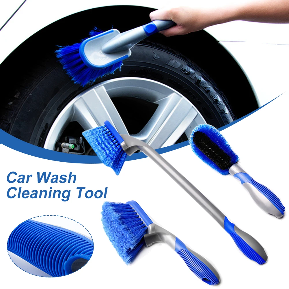 

Car Wash Cleaning Tool Wheel Hub Brush Long Handle Tire Cleaning Brush Household Tire Brush Car Beauty Maintenance Cleaner Brush