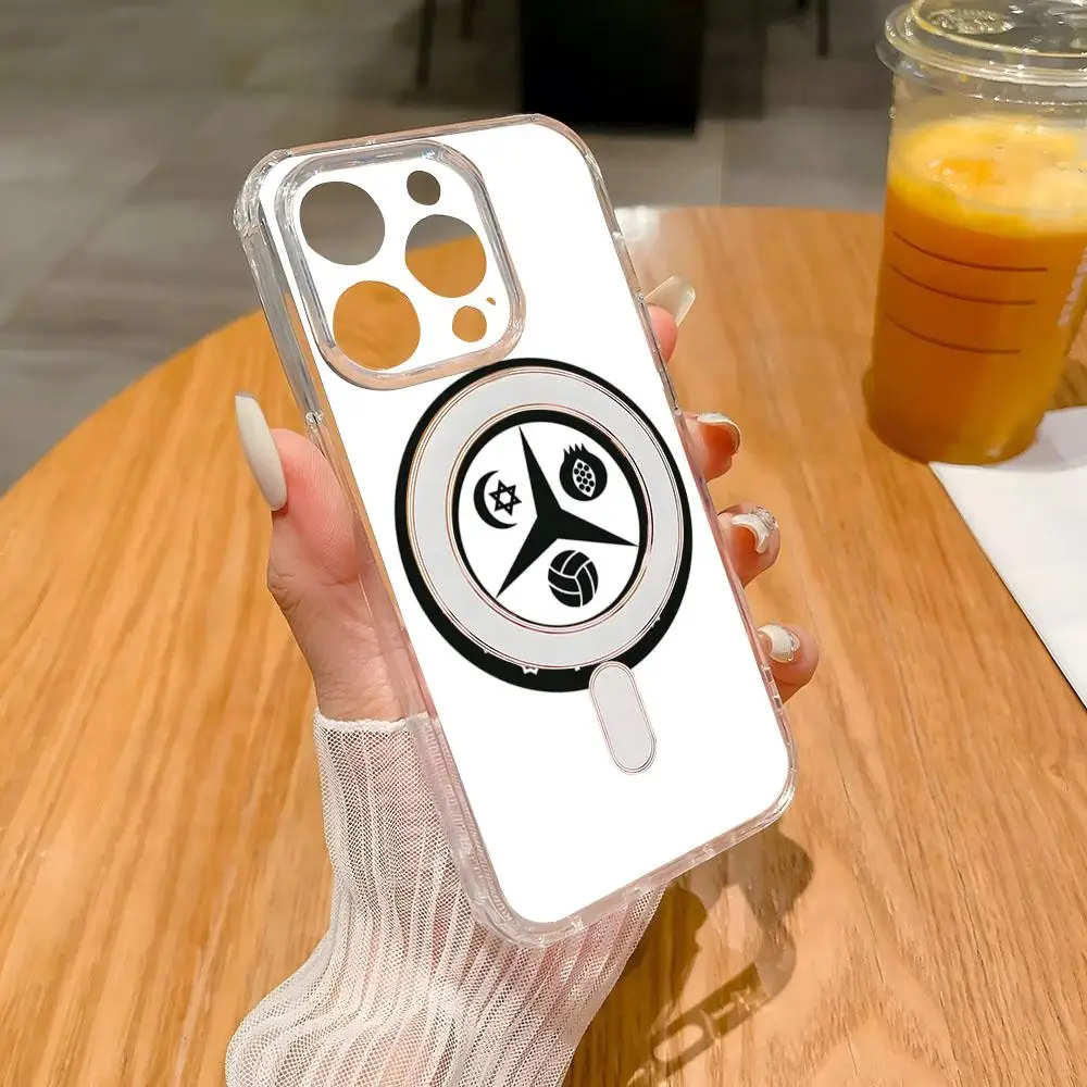 Чехол для телефона Dellafuente F C IPhone 16 15 11 12 13 14 Plus Pro Max Magsafe защитный чехол с магнитной