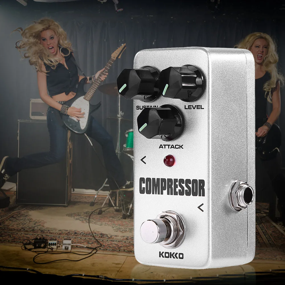 

Гитарный Педальный компрессор для создания музыкальных эффектов, 9 В, адаптер питания, аудиоразъем 6,35 мм, аксессуары для гитары, запчасти струнных инструментов