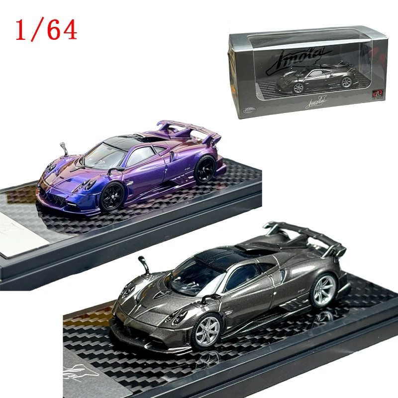 Литая под давлением модель автомобиля ЖК-дисплей 1/64 Pagani Imola Car ModeI Sports Play Vehicles Original