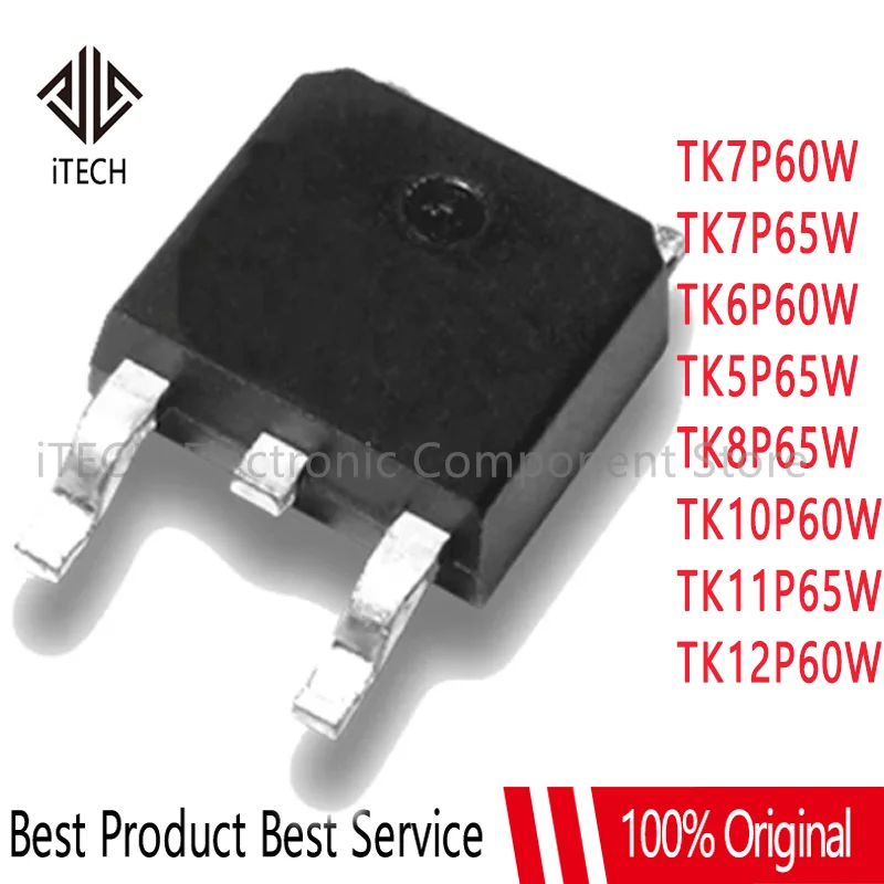 

5pcs TK7P60W TO-252 TK7P60 TK7P65W TK6P60W TK5P65W TK8P65W TK10P60W TK11P65W TK12P60W