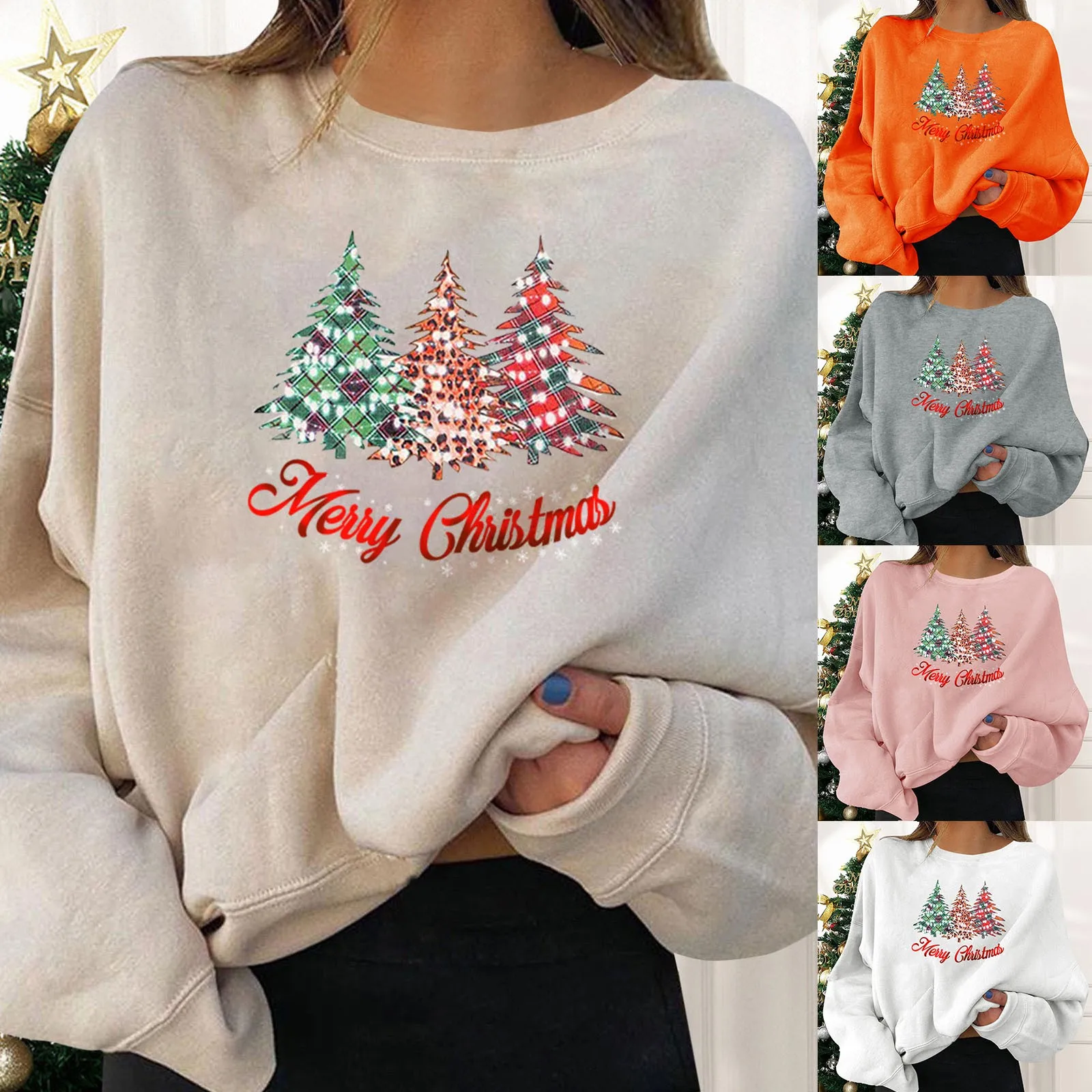 

Мужской свитер на молнии, рождественские Женские праздничные пуловеры, забавная одежда с графическим принтом и круглым вырезом, Женская то...