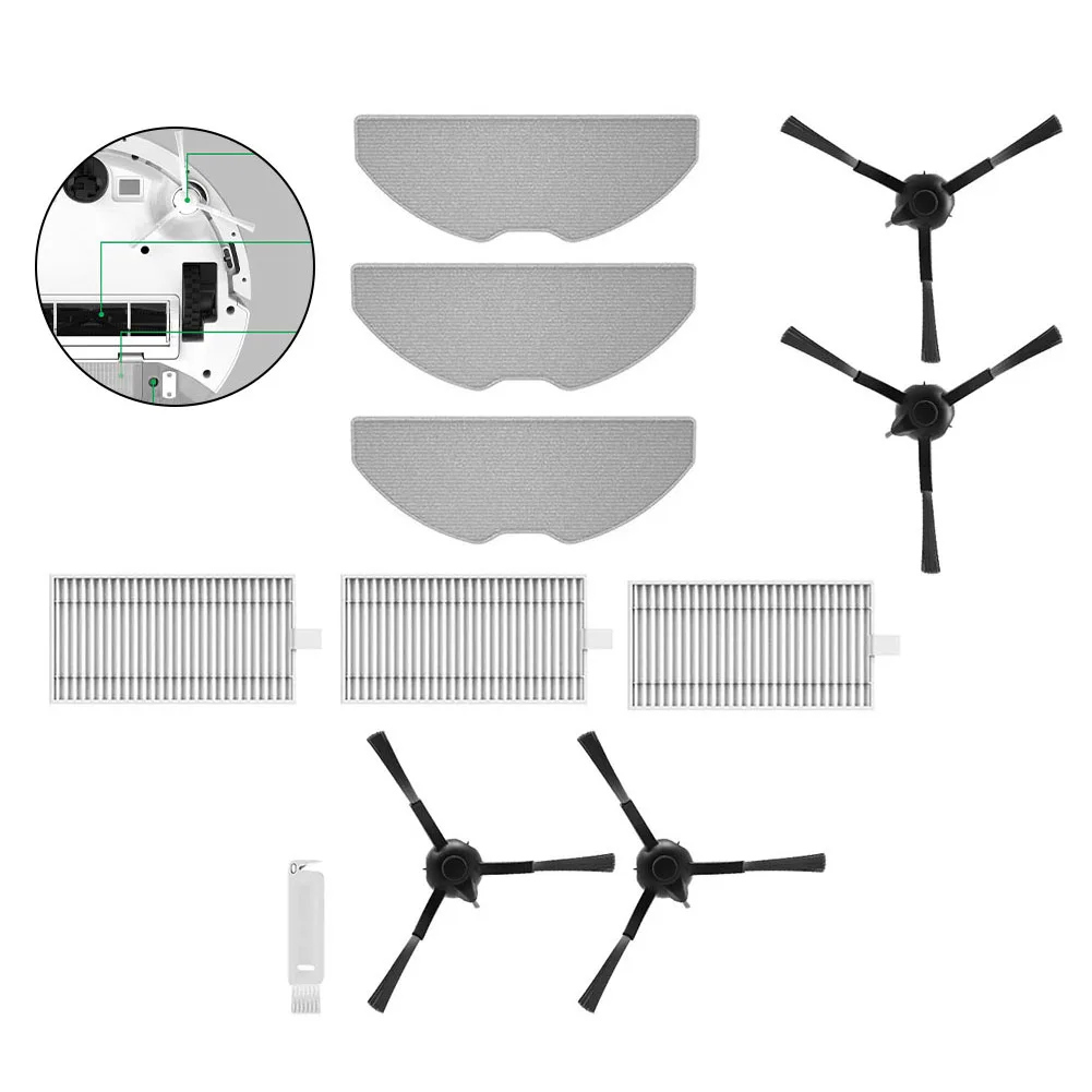 

Side Brush Filter Mop Cloth Kit For 360 S8 S8 Plus Vacuum Cleaner Robot Side Brush Filter Kit For Kitchen Household