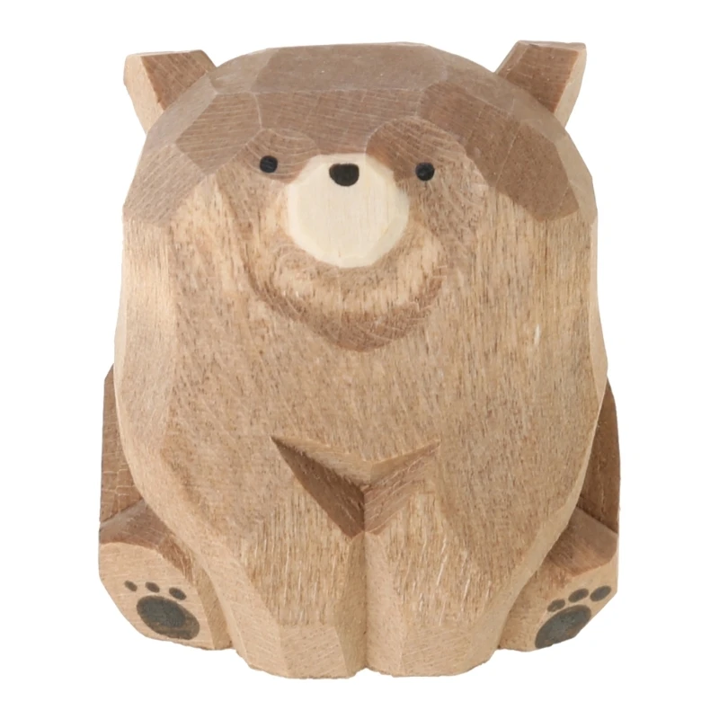 652F деревянная скульптура животного ручной работы из цельного дерева украшение