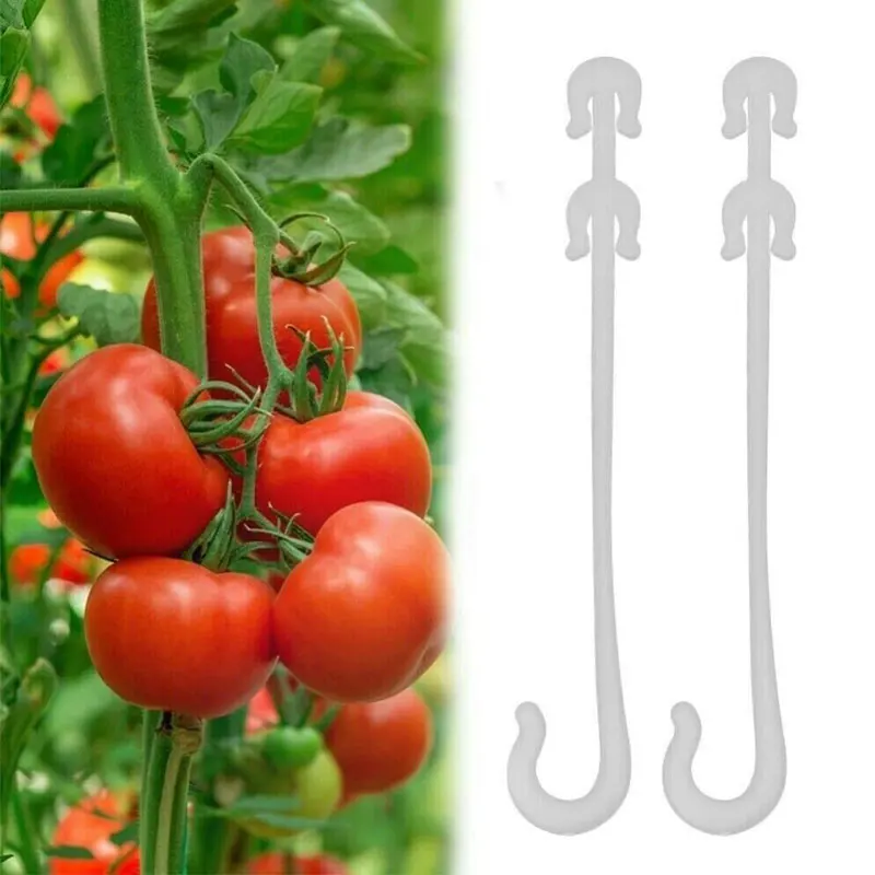 

100pcs Fruit Cherry Tomato Ear Hook Garden Flower Vegetable Plant Support Tomato Clips Trellis for Garden Plant Flower Fixed